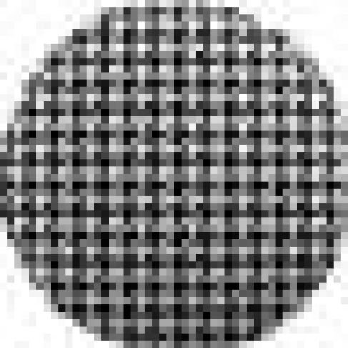 Подушка круглая Cortin «Гусиные лапки» черно-белый»