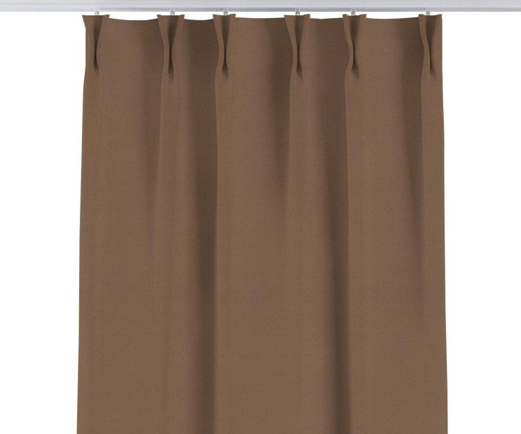 Комплект штор на тесьме «Кустик» 2 шт, цвет коричневый