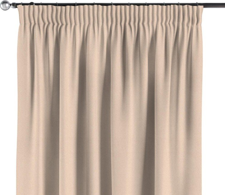 Комплект штор на тесьме «Карандаш», ткань блэкаут с блеском розовая пудра