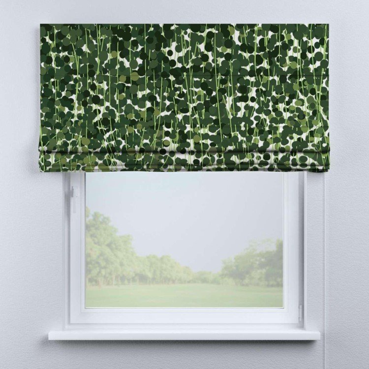 Римская штора «Кортин» для проема «Зелёный занавес»